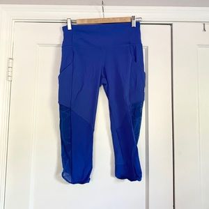 Lululemon Crop Leggings with mesh detailing